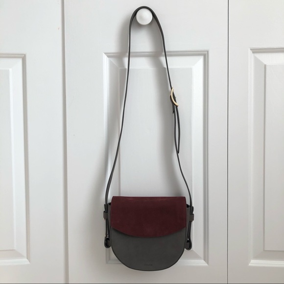 {skagen} lobelle leather saddle bag - Picture 5 of 9